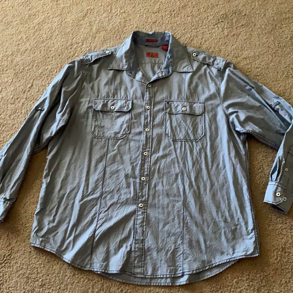Izod Vintage Wash Button Down Shirt